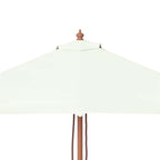 Ombrellone da Esterni con Palo in Legno 150x200 cm Sabbia