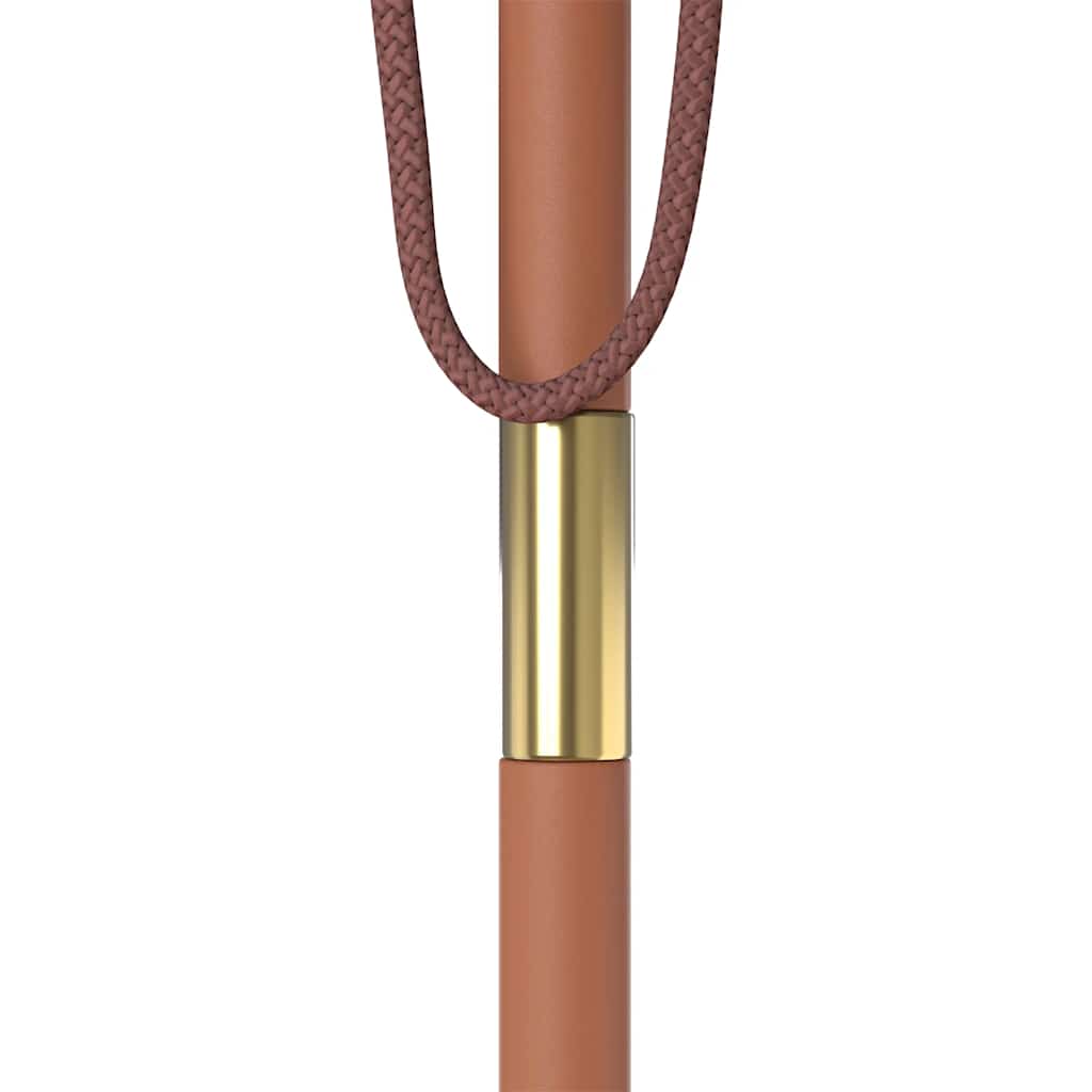 Ombrellone da Esterni Palo in Legno 150x200 cm Rosso Bordeaux