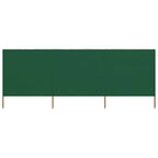 Paravento a 3 Pannelli in Tessuto 400x120cm Verde