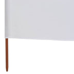 Paravento a 6 Pannelli in Tessuto 800x80cm Bianco
