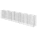 Gabbione Letto Rialzato in Acciaio Zincato 450x50x100 cm