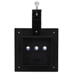 Lampade Solari da Esterni 6 pz a LED Quadrate 12 cm Nero