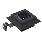 Lampade Solari da Esterni 6 pz a LED Quadrate 12 cm Nero