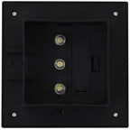 Lampade Solari da Esterni 6 pz a LED Quadrate 12 cm Nero