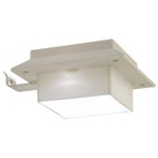 Lampade Solari da Esterni 6 pz a LED Quadrate 12 cm Bianco