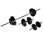 Stazione per Squat con Bilanciere e Set di Manubri da 30,5 kg