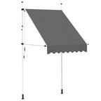 Tenda da Sole Retrattile Manuale 150 cm Antracite