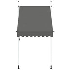 Tenda da Sole Retrattile Manuale 150 cm Antracite
