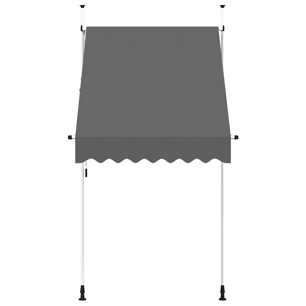 Tenda da Sole Retrattile Manuale 150 cm Antracite