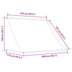 Tenda da Sole Retrattile 200x150 cm Giallo e Bianco