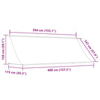 Tenda da Sole Retrattile 400x150 cm Crema