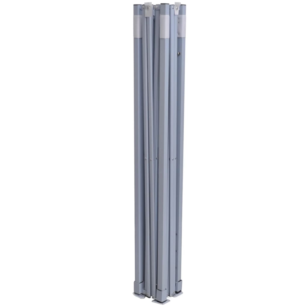Tenda Pieghevole con 2 Pareti 291x291x315 cm Crema