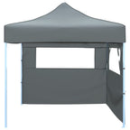 Tendone per Feste Pieghevole Pop-Up con 2 Pareti 3x3m Antracite
