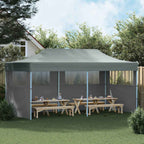 Tenda Pieghevole Pop-Up con Pareti Laterali 3x6 m Antracite