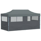 Tenda Pieghevole Pop-Up con Pareti Laterali 3x6 m Antracite