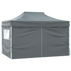 Tenda Pieghevole Pop-Up 4 Pareti Laterali 3x4,5 m Antracite