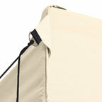 Tenda Pieghevole con 3 Pareti 3x4,5 m Crema