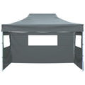 Tenda Pieghevole con 3 Pareti 431x291x315 cm Antracite