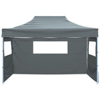 Tenda Pieghevole con 3 Pareti 431x291x315 cm Antracite