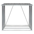 Capannone da Giardino in Acciaio Zincato Grigio 163x83x154 cm