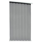 Capannone da Giardino in Acciaio Zincato Grigio 163x83x154 cm