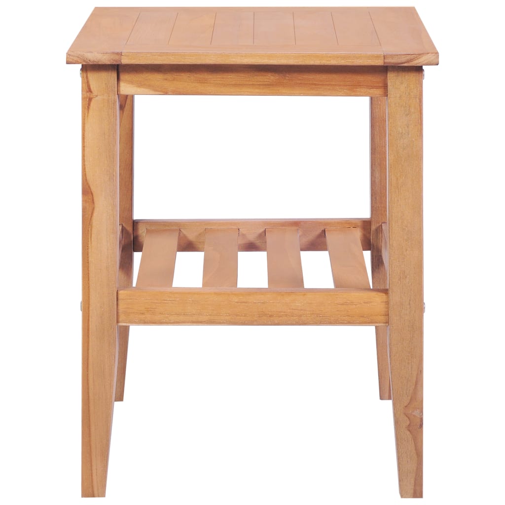 Tavolino da Salotto 40x40x50 cm Quadrato Legno Massello di Teak