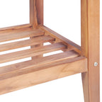Tavolino da Salotto 40x40x50 cm Quadrato Legno Massello di Teak