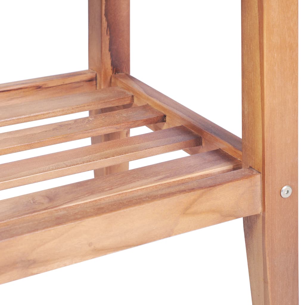 Tavolino da Salotto 40x40x50 cm Quadrato Legno Massello di Teak