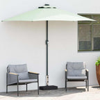 Base per Parasole in Granito Rettangolare 25 kg Nera