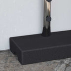 Base per Parasole in Granito Rettangolare 25 kg Nera