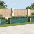 Letto Rialzato Giardino in Acciaio Zincato 320x80x77 cm Verde
