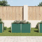 Letto Rialzato Giardino in Acciaio Zincato 160x40x77 cm Verde