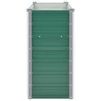 Letto Rialzato Giardino in Acciaio Zincato 160x40x77 cm Verde