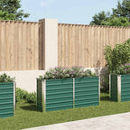 Letto Rialzato Giardino in Acciaio Zincato 160x40x77 cm Verde