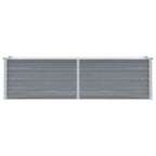 Letto Rialzato Giardino in Acciaio Zincato 160x40x45 cm Grigio