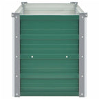 Letto Rialzato Giardino in Acciaio Zincato 160x40x45 cm Verde