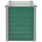 Letto Rialzato Giardino in Acciaio Zincato 100x40x45 cm Verde