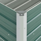 Letto Rialzato Giardino in Acciaio Zincato 100x40x45 cm Verde