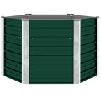 Letto Rialzato Giardino in Acciaio Zincato 129x129x77 cm Verde