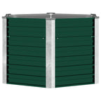 Letto Rialzato Giardino in Acciaio Zincato 129x129x77 cm Verde