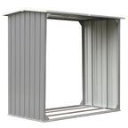 Capannone da Giardino in Acciaio Zincato 172x91x154cm Grigio