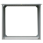 Capannone da Giardino in Acciaio Zincato 172x91x154cm Grigio