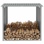 Capannone da Giardino in Acciaio Zincato 172x91x154cm Grigio