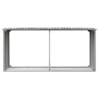 Capannone da Giardino in Acciaio Zincato 330x92x153cm Grigio
