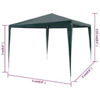 Tenda per Feste 3x3 m Verde