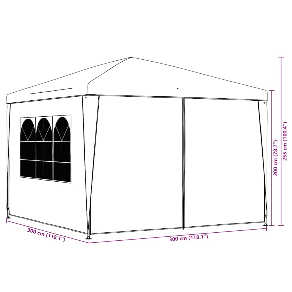 Tenda per Feste 3x3 m Verde