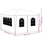 Tendone per Feste 3x4 m Antracite