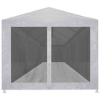 Tenda per Feste con 10 Pareti in Rete 12x3 m
