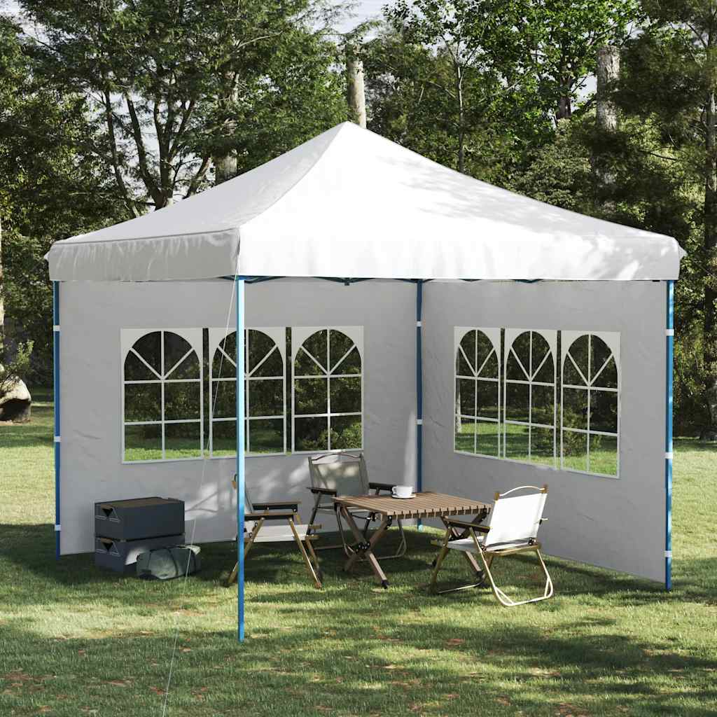 Parete per Tendostruttura in PE 2pz con Finestra Bianco