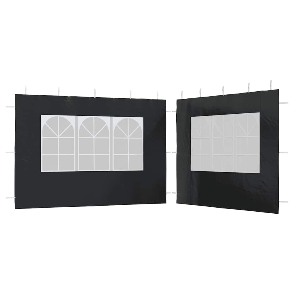 Parete per Tendostruttura in PE 2pz con Finestra Antracite